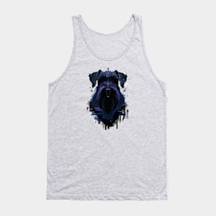 Giant Schnauzer Minimal Stencil Artwork Tank Top